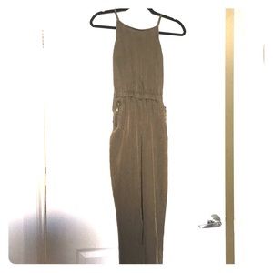 Topshop forest green utility jumpsuit
